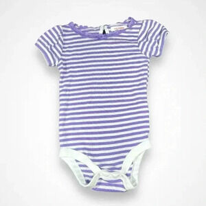 4/$20 Joe Fresh  Purple Striped Onesie
